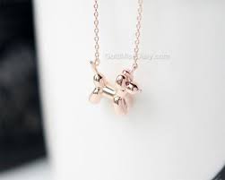 Balloon Dog Necklace Quirky Kitsch Poodle Balloon Animal Petite Simple Jewelry Gift Ideas Pet Necklace Dog Necklace Animal Necklace Dog Necklace