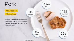 .lean only, cooked, roasted pork, pork tenderloin, urmis #3358 nutrition facts & calories. Pork Nutrition Facts And Health Benefits