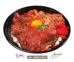 もみじ真魚 on instagram 283 一枚厚切りの牛丼 2020 01 14 23 19 牛丼 時間がかかったけど描けた ようやく時間を取り戻した気分だーー 描いてて楽しかったです タレ感と肉感にしっかり向き合いました ちょこっと見える白米も自信作です 料理