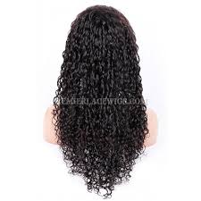 Stock Silk Top Full Lace Wigs Indian Remy Hair Water Wave