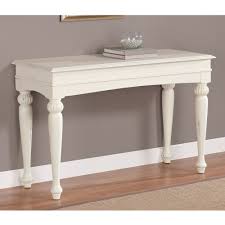 Console Table Cream White Sofa Sturdy Distressed Shabby Chic Beach Style Sofa Table Sofa End Tables Furniture