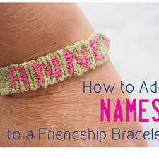 Classic personalized friendship bracelets with names / bracelets with names / custom made bff bracelets for men and women / handmade friendlybracelets $ 8.00. How To Make Friendship Bracelets With Names Letters And Numbers Feltmagnet