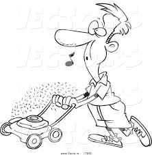 If you have a large garden or lawn at your residence, a cub cadet tractor is a wonderful piece of equipment for common maintenance jobs. Vector Of A Cartoon Man Whistling And Mowing His Lawn Outlined Coloring Page By Ron Leishman 17933 Vancouver Artificial Grass