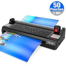 Laminator Machine Thermal Laminating Machine For Home Office School Use 11 7 Max Width Laminating With 50 3mil Laminating P Laminators Paper Trimmer Pouch