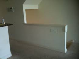 One and a half bathrooms, in this area, was around $3,500. Remove Half Walls Amp Replace With Wood Railing Balusters Half Walls Interior Stair Railing Wood Railing