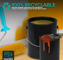 Plastic Paint Buckets 3.5L & 3.5L 4 Pack Airtight Seal to Minimize  Skimming, Rust, Odor and Chemicals (2 x 100ml and 2 x 328 FLoz) Plastic  Paint Can + ...