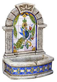 Fuentes de pared para jardin con grifo. Fuente De Piedra Artificial Mural De Pared Alhambra Con Azulejo Para Jardin Fuentes De Piedra Y Pozos De Piedra Artificial Para Jardin 1 Fuentes De Piedra Artificial De Pared Con