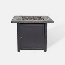 Rocksprings 30 Wide Square Fire Table Brown Threshold In 2020 Fire Table Gas Fire Table Gas Firepit