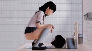 Teen Hentai Schoolgirl Instead of a Toilet For Her Classmates 