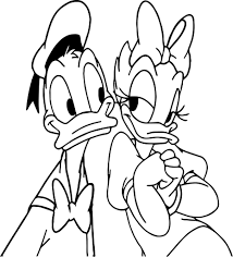 Daisy and donald duck coloring pages. Cool Donald Duck And Daisy Wallpaper Coloring Page Daisy Drawing Daisy Wallpaper Disney Character Drawings