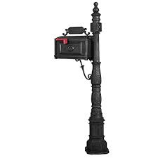 Shown in black other standard colors include: Giantex Classic Decorative Cast Aluminum Mail Box Mailboxs Postal Box Vertical Pedestal Black Buy Online In Angola At Angola Desertcart Com Productid 51839329