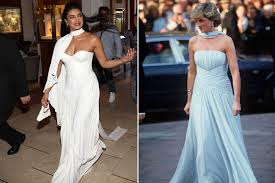 She draped the lehunga with a long. Priyanka Chopra Channels Princess Diana In Cannes