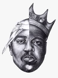 And a great face to draw. Beansabean 2pac The Notorious Big Kids Tupac And Biggie Drawing Hd Png Download Kindpng