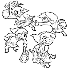 Zelda Wind Waker Link Coloring Pages 249278 Jpg 1000 1000