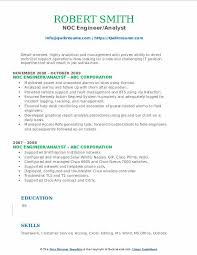 Noc Engineer Resume Samples Qwikresume