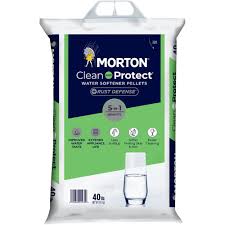 Morton Salt Morton Clean And Protect Plus Rust Defense Water Softener Pellets 40 Lb 1470 The Home Depot