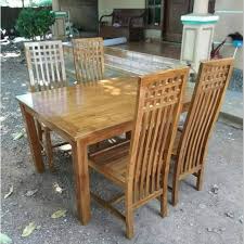 Meja makan sudah menjadi salah satu furniture yang cukup penting di dalam rumah. Meja Makan Minimalis Mebel Jati Jepara Mebel Murah Jepara Meja Makan Mebrl Bagus Jepara Shopee Indonesia