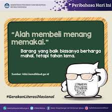 Apa artinya alah membeli menang memakai. Facebook
