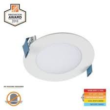 Halo Hlb 4 In Selectable Cct New Construction Or Remodel Canless Recessed Integrated Led Kit Hlb4069fs1emwr The Home Depot Recessed Lighting Installing Recessed Lighting Led Can Lights