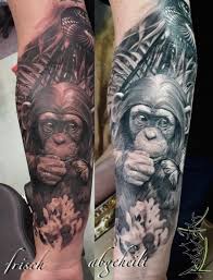Chrischi84: ape healed | Affen tattoo, Beeindruckende tattoos, Gorilla  tattoo
