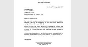 Como Hacer O Redactar Una Carta De Renuncia Ejemplo Mira Como Se Hace