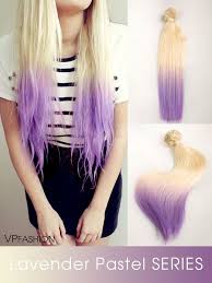 Clip in hair extensions platinum blonde straight 22 full head 8 pcs 150g. Colorful Hair Extensions Dyed Hair Purple Dip Dye Hair Pastel Purple Hair