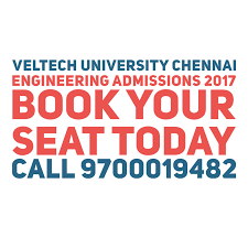 Veltech University Admissions 2017 University Admissions Admissions University