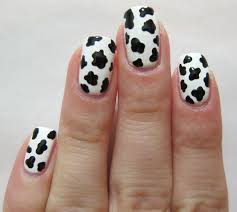 Midrash Manicures Cow Nails Country Nails Cute Nails