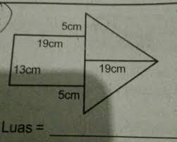 Luas lingkaran = πr2 = 22/7 x 7 cm x 7 cm = 154 cm2. Hitunglah Luad Bangun Datar Gabungan Berikut Ini Brainly Co Id