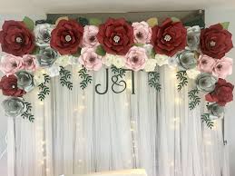 Giant Paper Flower Backdrop Paper Flower Backdrop Wedding Paper Flowers Diy Wedding Giant Paper Flowers Diy
