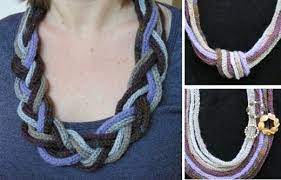 Explore a variety of knitting & crochet yarns at joann. Free Jewelry Knitting Pattern Chunky I Cord Statement Necklace Knit Jewelry Knitted Necklace Yarn Necklace
