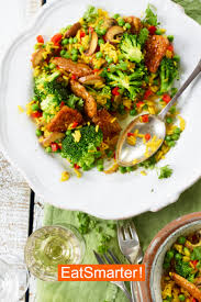 Schnelle Reispfanne Mit Brokkoli Rezept In 2020 Fleischalternativen Brokkoli Vegetarische Rezepte Gesund