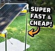 Building a Cheap and Fast Solar Panel Ground Mount