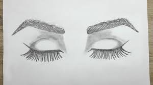 Use light and dark pencil according to the need. How To Draw Closed Eyes For Beginners Step By Step Youtube