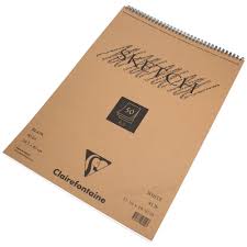 Large A3 Plain White 90gsm Paper Sketch Pad Artists Spiral Drawing Book 50 Sheet Spiral Drawing Sketch Pad Paper