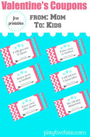 Valentine Coupons For Kids From Mom Playtivities Valentine Gifts For Mom Valentine Gifts For Kids Valentine Gifts For Boys