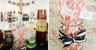 Cocktail Stand Kate Spade Inspired Wedding Preppy Wedding Coral Wedding