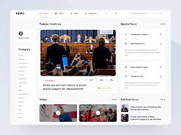 News Portal Part 1 In 2020 News Web Design News Website Design Portal Design