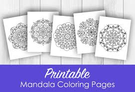 Sketch brush set, lineart brush set, paint brush set, cartoon make up brush set. Printable Mandala Coloring Pages Peek Ponder