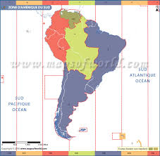 Par et pour des gens comme vous et moi! Carte De L Heure D Amerique Du Sud Heure Exacte En Amerique Du Sud