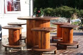 Diy Kabelrolle Tisch Ihr Eigener Designer Tisch Kabelspulen Tisch Kabelrolle Und Gartentisch