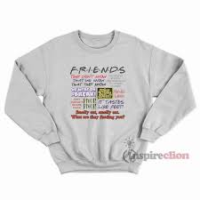 Friends tv show sweatshirts & hoodies and hoodies are great gifts for any occasion. Friends Quotes T Shirt Art Gallery