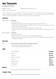 The combined resume format combines the elements of the reverse chronological resume and functional resume types. Contractor Resume Example Template Valera Resume Examples Job Resume Examples Resume Layout