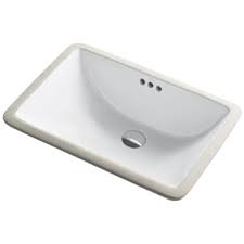 white ceramic undermount bathroom sink