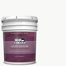 Maybe you would like to learn more about one of these? Behr Ultra 5 Gal Ultra Pure White Extra Durable Eggshell Enamel Interior Paint Primer 275005 The Home Depot