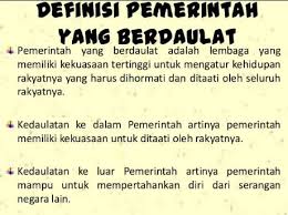 Jun 07, 2021 · negara adalah wilayah di permukaan bumi bahwa kekuasaan baik politik, militer, ekonomi, sosial dan budaya yang diatur oleh pemerintah berada di daerah. Pengertian Berdaulat Arti Wujud Sifat Pola Sarananya