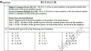 Focus grade 3 workbook answer key pdf free download ebook math in focus: Cbse Class 8 Mathematics Factors And Multiples Bridge Course Worksheet