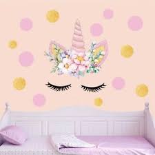 Check out our unicorn room decor selection for the very best in unique or custom, handmade pieces from our wall decals & murals shops. Unicorn Wall Decals Unicorn Wall Sticker Decor With Heart Flower Birthday Christmas Gifts For Boys Girls Kids Bedroom Decor Nursery Room Home Decor Unicorn B Tools Home Improvement Paint Wall Treatments Supplies