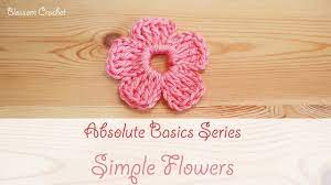 Beginner crochet projects crochet for beginners crochet potholders knit crochet crochet things crochet flower squares warm blankets hot pads crafty craft. Absolute Beginner Crochet Series Ep 8 How To Crochet A Simple Flower Youtube