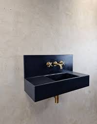 Elegant Wall Mount Sink Deep Blue